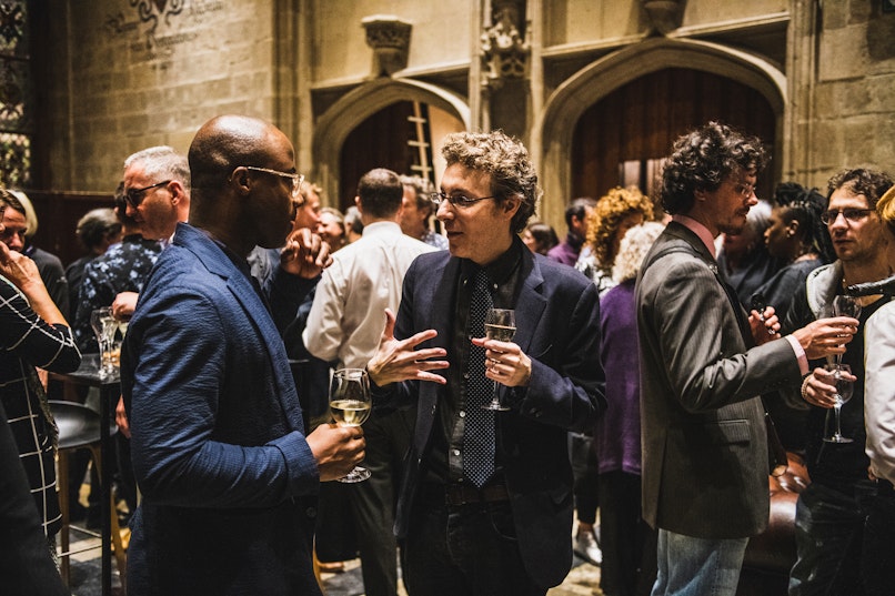 Barry Jenkins and Nicholas Britell at the 2018 WSA dinner