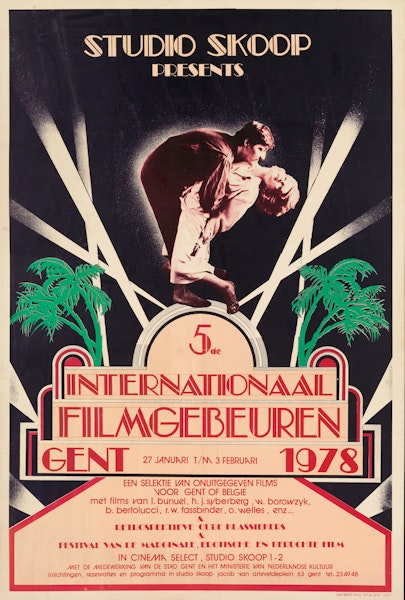 Affiche voor het 5de Internationaal Filmgebeuren