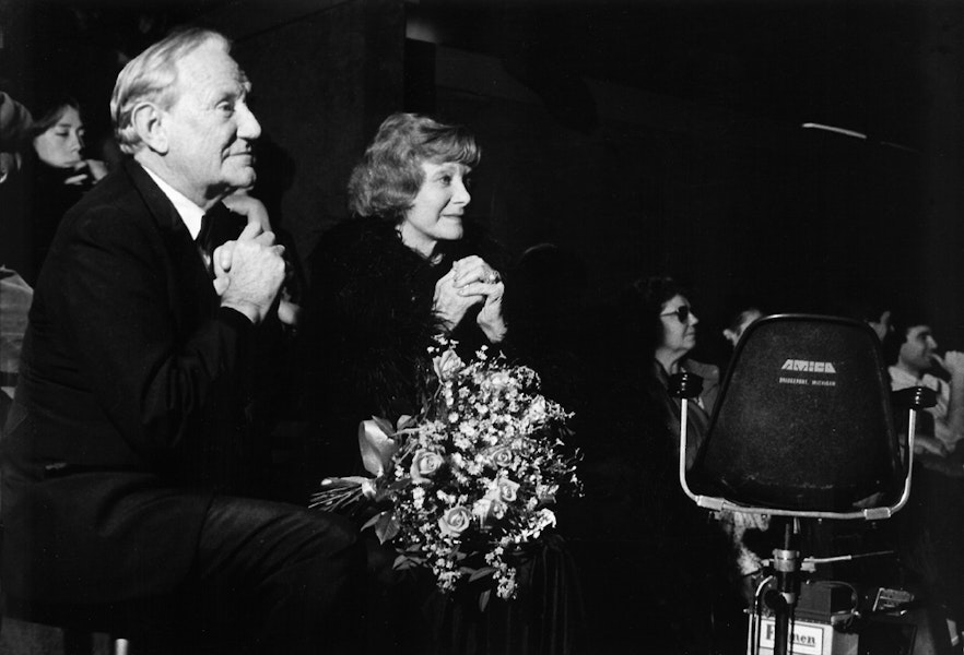 1985 - Trevor Howard and his wife Helen Cherry