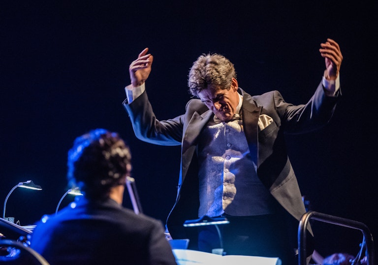 Maestro Dirk Brossé in action