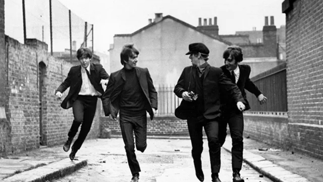 The Beatles in A hard Day’s Night (1964)