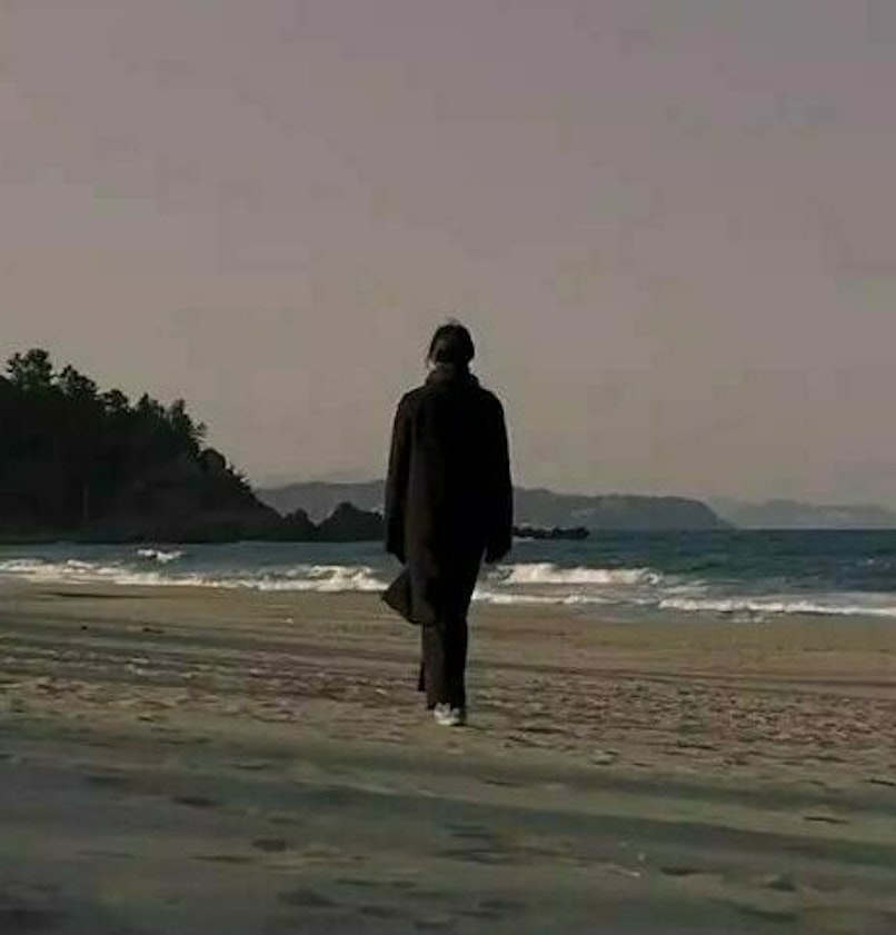 On the Beach at Night Alone